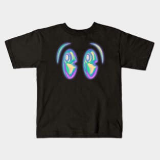 Y2K Chrome Eyes Kids T-Shirt